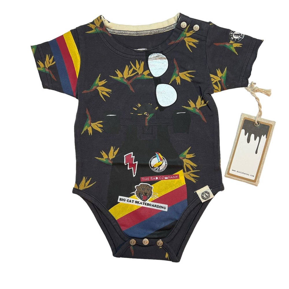 Mini Shatsu Skateboard‎ Bodysuit Size 6 Month New